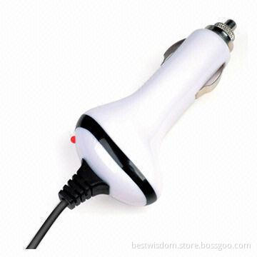 Car Charger for iPhone, iPad, Samsung, LG, Nokia and Motorola, E-mark Certificates